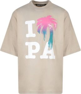 Palm Angels T-Shirts Beige Heren