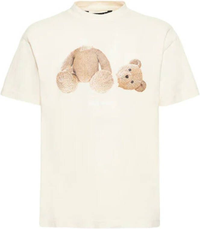 Palm Angels T-shirt met teddybeerprint 0460 BUTTER BROWN