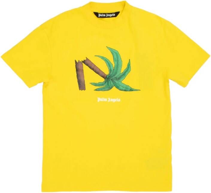 Palm Angels T-shirts Geel Heren