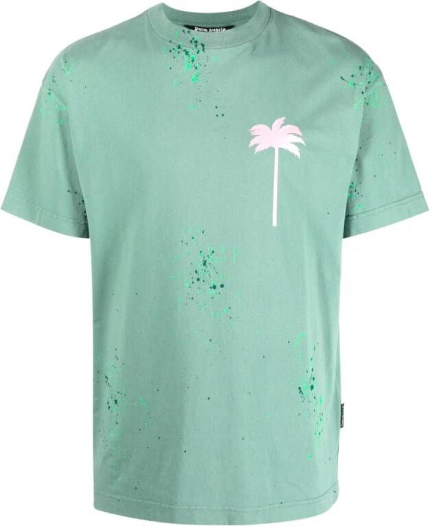 Palm Angels T-Shirts Groen Heren