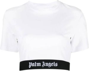 Palm Angels T-Shirts Wit Dames