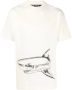 Palm Angels Beige T-shirts en Polos met Voor- en Achterprint Beige Heren - Thumbnail 3