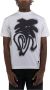 Palm Angels Grafisch Bedrukt T-Shirt met Korte Mouwen White Heren - Thumbnail 1
