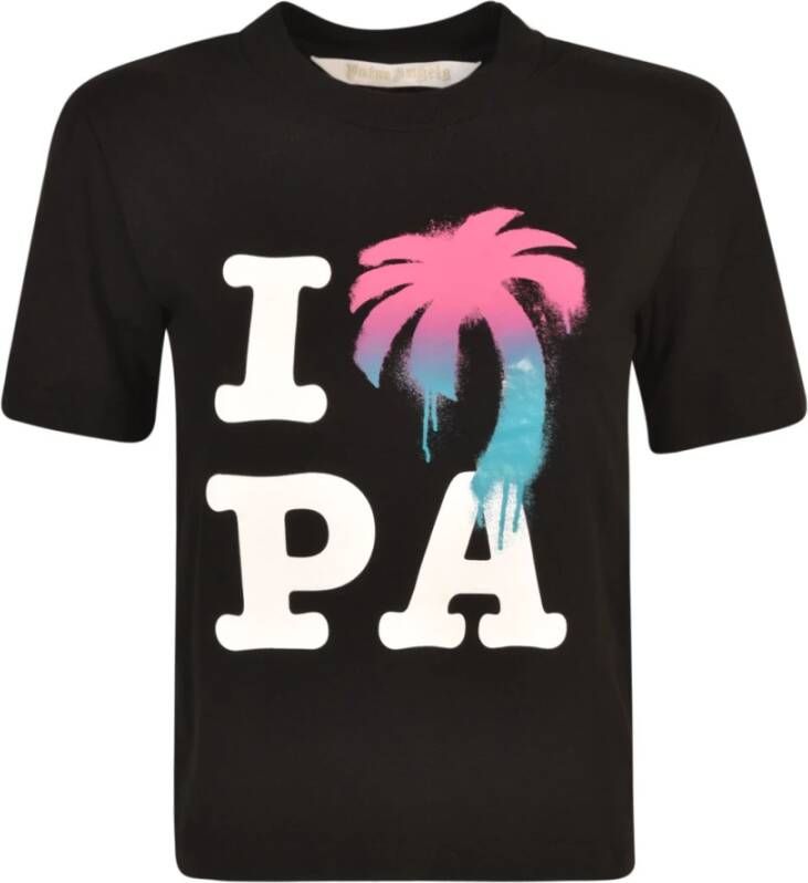 Palm Angels T-shirt met logoprint Zwart - Foto 2