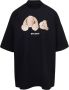 Palm Angels Katoenen T-shirt met teddybeerprint Zwart - Thumbnail 1