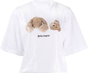Palm Angels Teddy Bear T-Shirt Wit Dames
