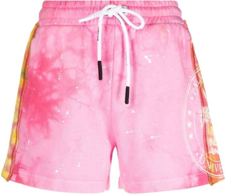 Palm Angels Tie-Dye Shorts voor vrouwen Roze Dames