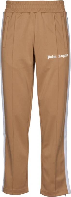 Palm Angels Sportieve Beige Witte Trainingsbroek Beige Heren