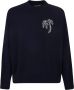 Palm Angels Tropische Flair Katoenen Trui Zwart Heren - Thumbnail 1