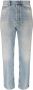 Palm Angels Klassieke Straight Fit Denim Jeans Blauw Heren - Thumbnail 1