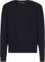 Palm Angels Zwart Wit Gebogen Logo Gebreide Kleding Black Heren - Thumbnail 1