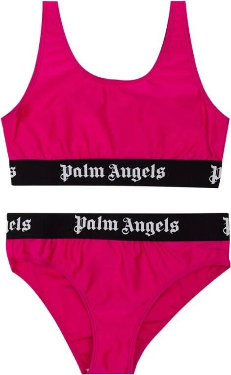 Palm Angels Kids Bikini met logoprint Roze - Foto 2