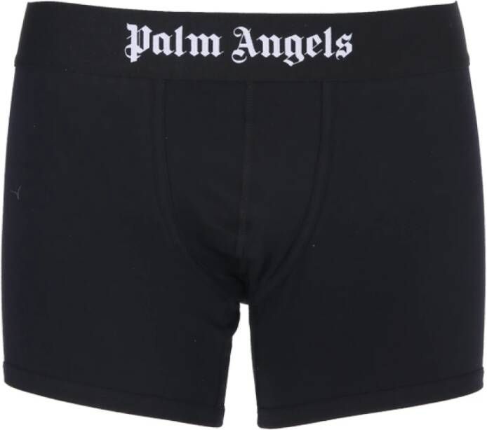 Palm Angels Elegante Upgrade: Zwarte en Witte Boxershorts Black Heren