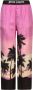 Palm Angels Paarse Broek met Wijde Pijpen en Palmprint Purple - Thumbnail 6