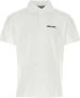 Palm Angels Wit Piquet Polo Shirt Klassieke Stijl White Heren - Thumbnail 1
