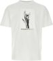 Palm Angels Witte katoenen T-shirt Klassieke stijl White Heren - Thumbnail 1