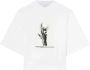 Palm Angels Witte T-shirt voor dames Stijlvol en comfortabel White Dames - Thumbnail 1