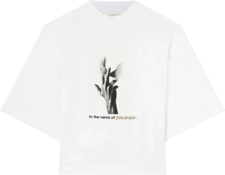 Palm Angels Witte T-shirts en Polos Collectie White Dames