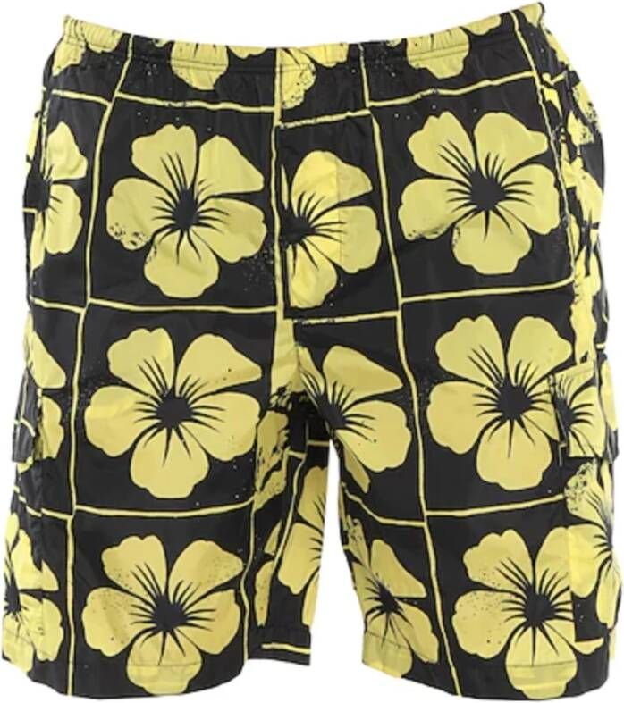 Palm Angels Yellow Polyamide Swimwear Geel Heren