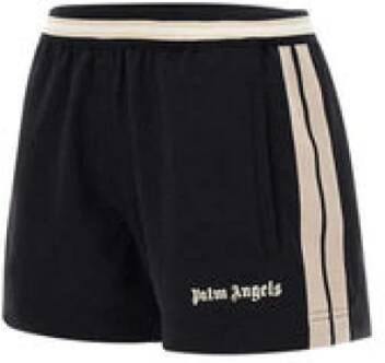 Palm Angels Zomer Upgrade: Trendy Korte Shorts voor Vrouwen Zwart Dames