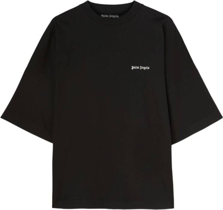 Palm Angels Zwart Logo T-shirt Black Heren