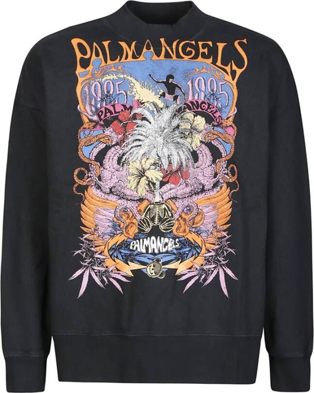Palm Angels Zwart Palm Concert Sweatshirt Zwart Heren