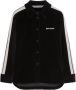 Palm Angels Zwart Velvet Classic Track Shirt Black Dames - Thumbnail 1