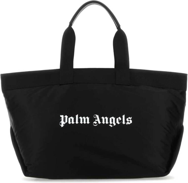 Palm Angels Zwarte stoffen boodschappentas Essentieel voor de moderne man Zwart Heren