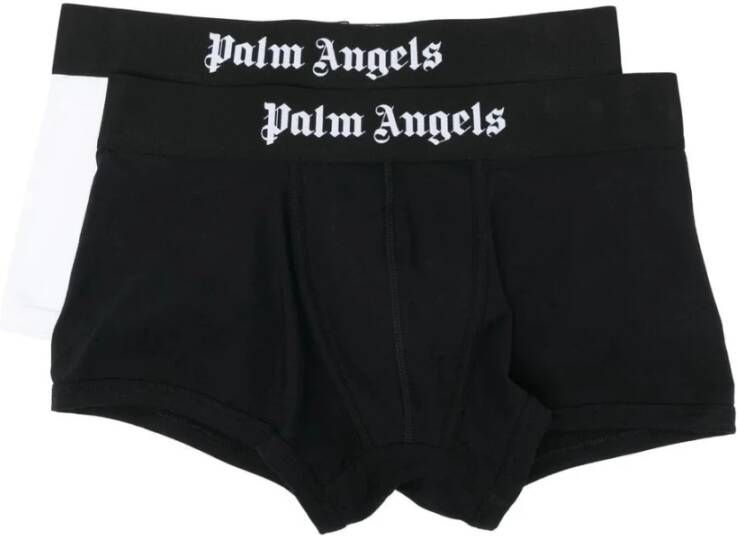 Palm Angels Zwarte stretchkatoenen boxershorts voor heren Zwart Heren