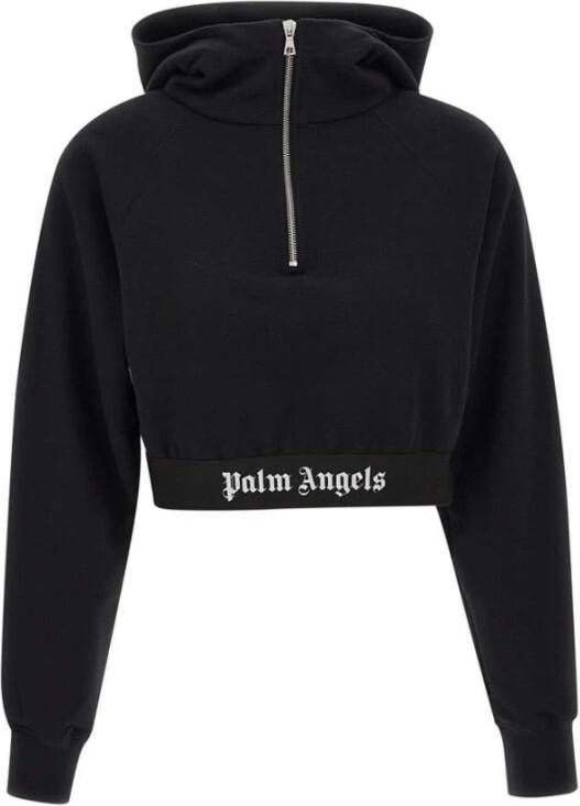 Palm Angels Zwarte Sweaters voor Vrouwen Zwart Dames