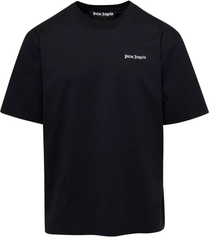 Palm Angels Zwarte T-shirts en Polos met MC Logo Zwart Heren