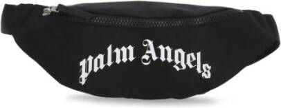 Palm Angels Zwarte Verstelbare Pouch met Logo Zwart Heren
