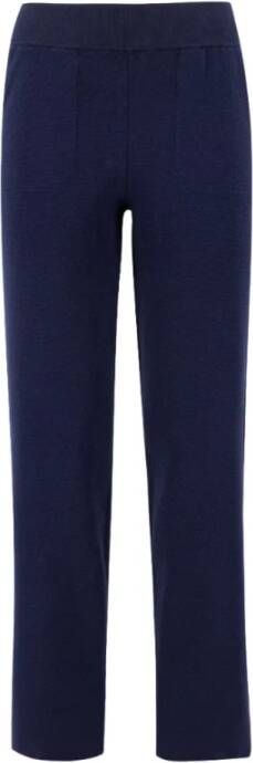 Panicale Rechte Broek Blauw Dames