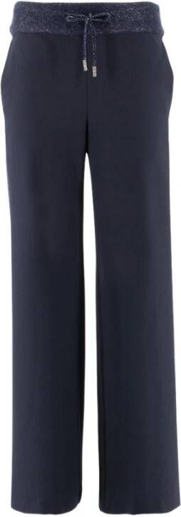 Panicale Rechte Broek Blauw Dames