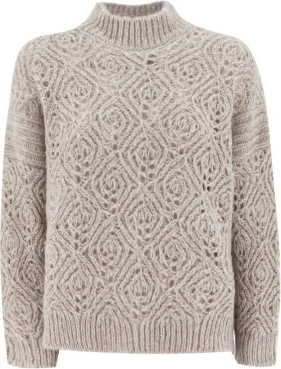Panicale Round-neck Knitwear Beige Dames