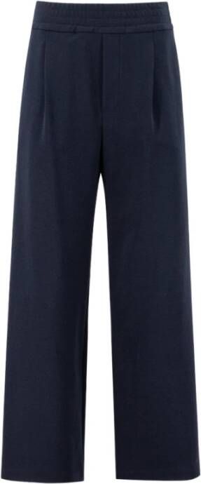 Panicale Straight Trousers Blauw Dames