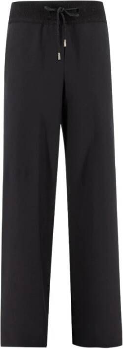 Panicale Straight Trousers Zwart Dames