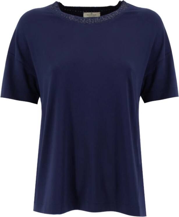 Panicale T-Shirts Blauw Dames