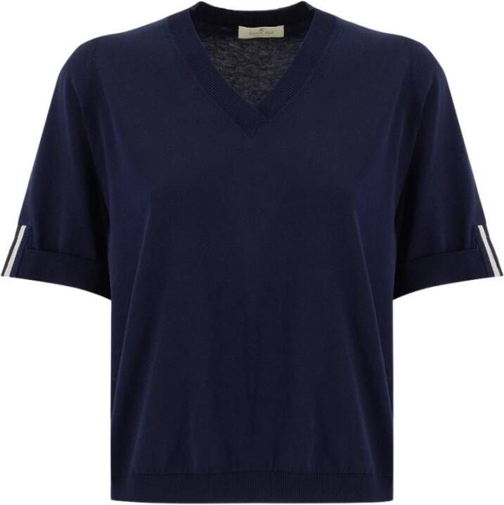 Panicale T-Shirts Blauw Dames