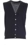 Paolo Fiorillo Capri Mouwloos gebreide kleding Blauw Heren - Thumbnail 1