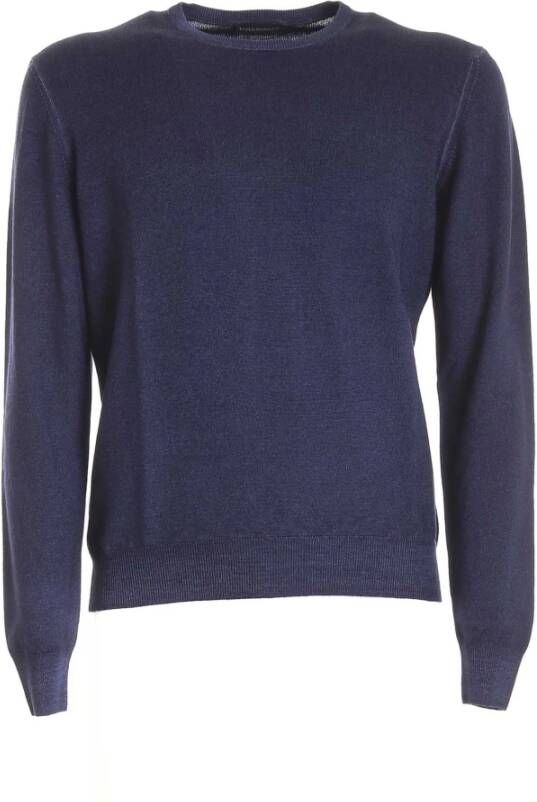 Paolo Fiorillo Capri Ronde hals gekweek Blauw Heren