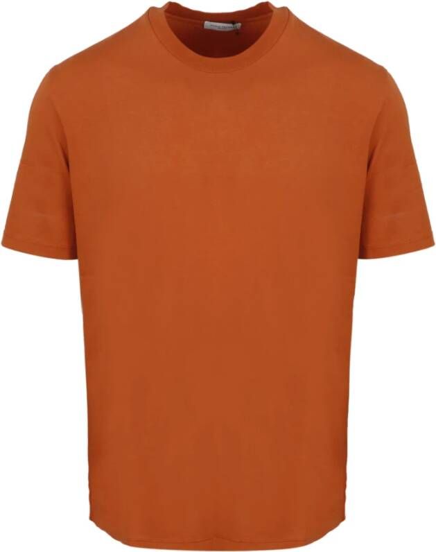Paolo Pecora Basic T-shirt Oranje Heren