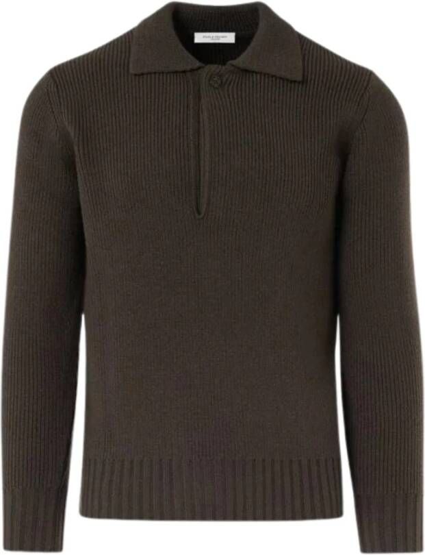 Paolo Pecora Bruine Sweaters voor Heren Bruin Heren