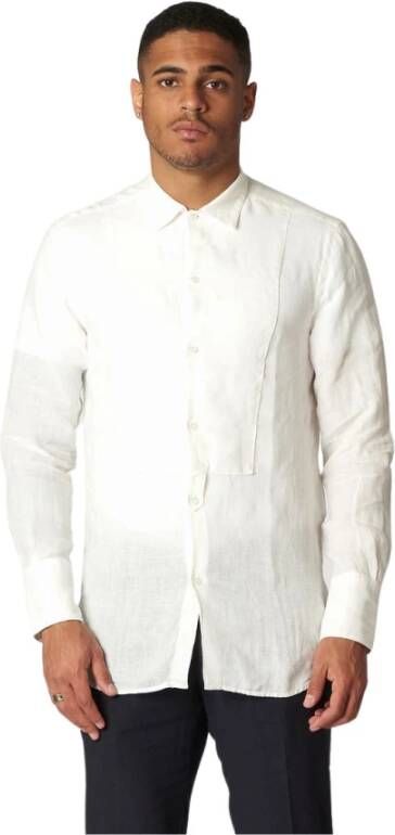 Paolo Pecora Casual overhemd White Heren