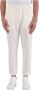 Paolo Pecora Leather Trousers White Heren - Thumbnail 1