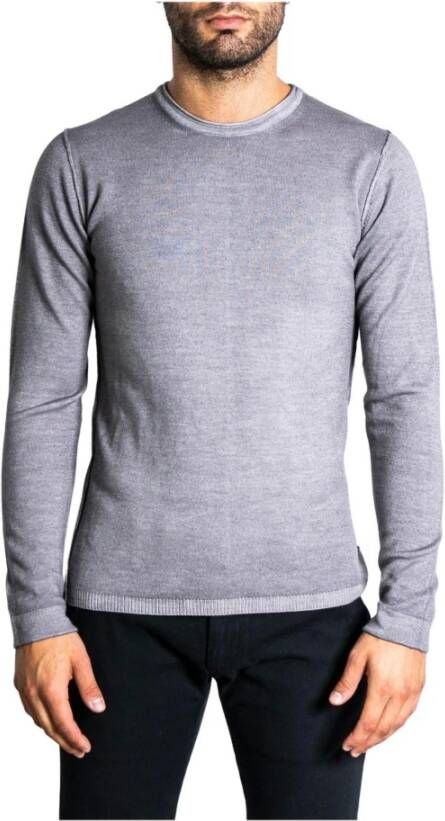 Paolo Pecora Milano Men's Knitwear Grijs Heren