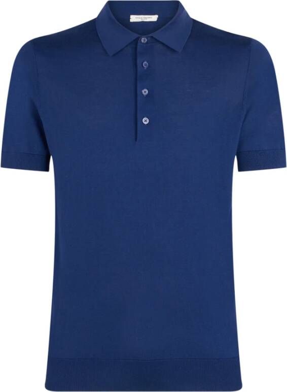 Paolo Pecora Polo Shirt Blauw Heren
