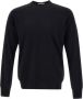 Paolo Pecora Round-neck Knitwear Zwart Heren - Thumbnail 1