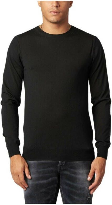Paolo Pecora Round-neck Knitwear Zwart Heren