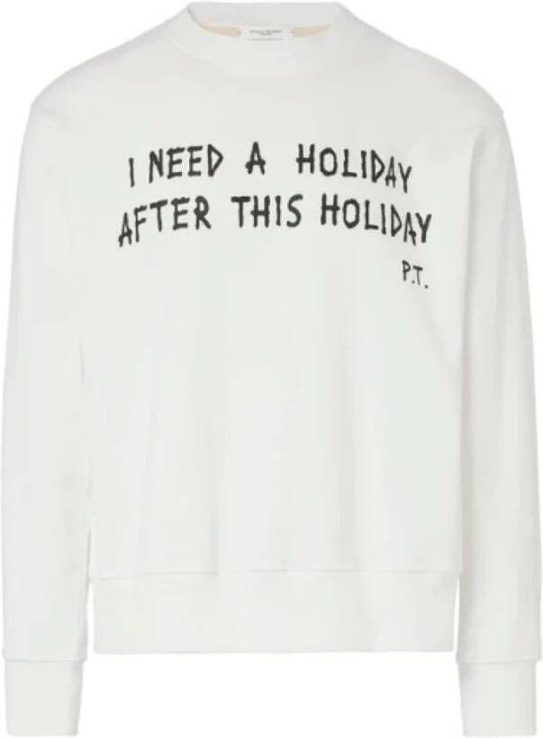 Paolo Pecora Sweatshirt Wit Heren